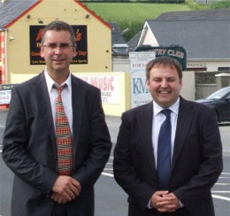Cllr John Ryan, left, and Cllr Pádraig MacLochlainn.
